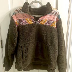 NWOT Lucky Brand Sherpa Pullover Jacket Size XL